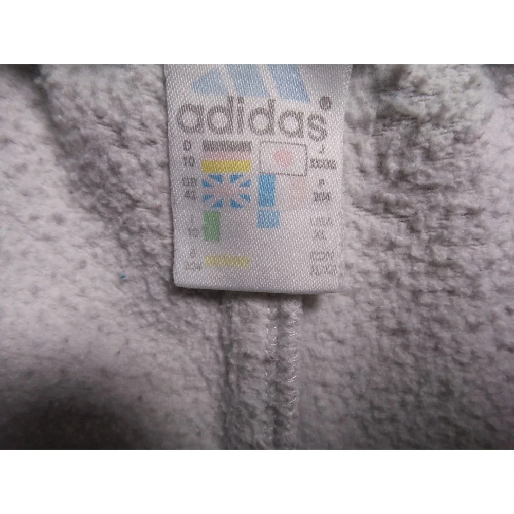 Vintage Adidas Sweat Shorts Mens Size‎ XL Gray Cut Off Zipped Pockets Drawstring